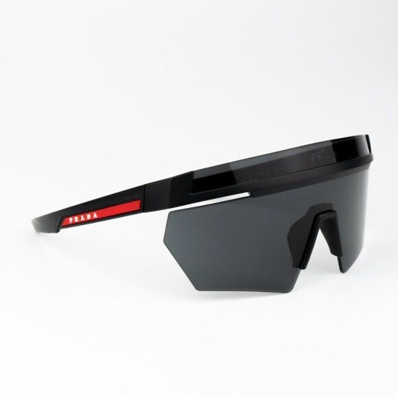 NEW Prada Linea Rossa PS01YS 1BO06F Matte Black Grey Unisex Sunglasses - Picture 8 of 13
